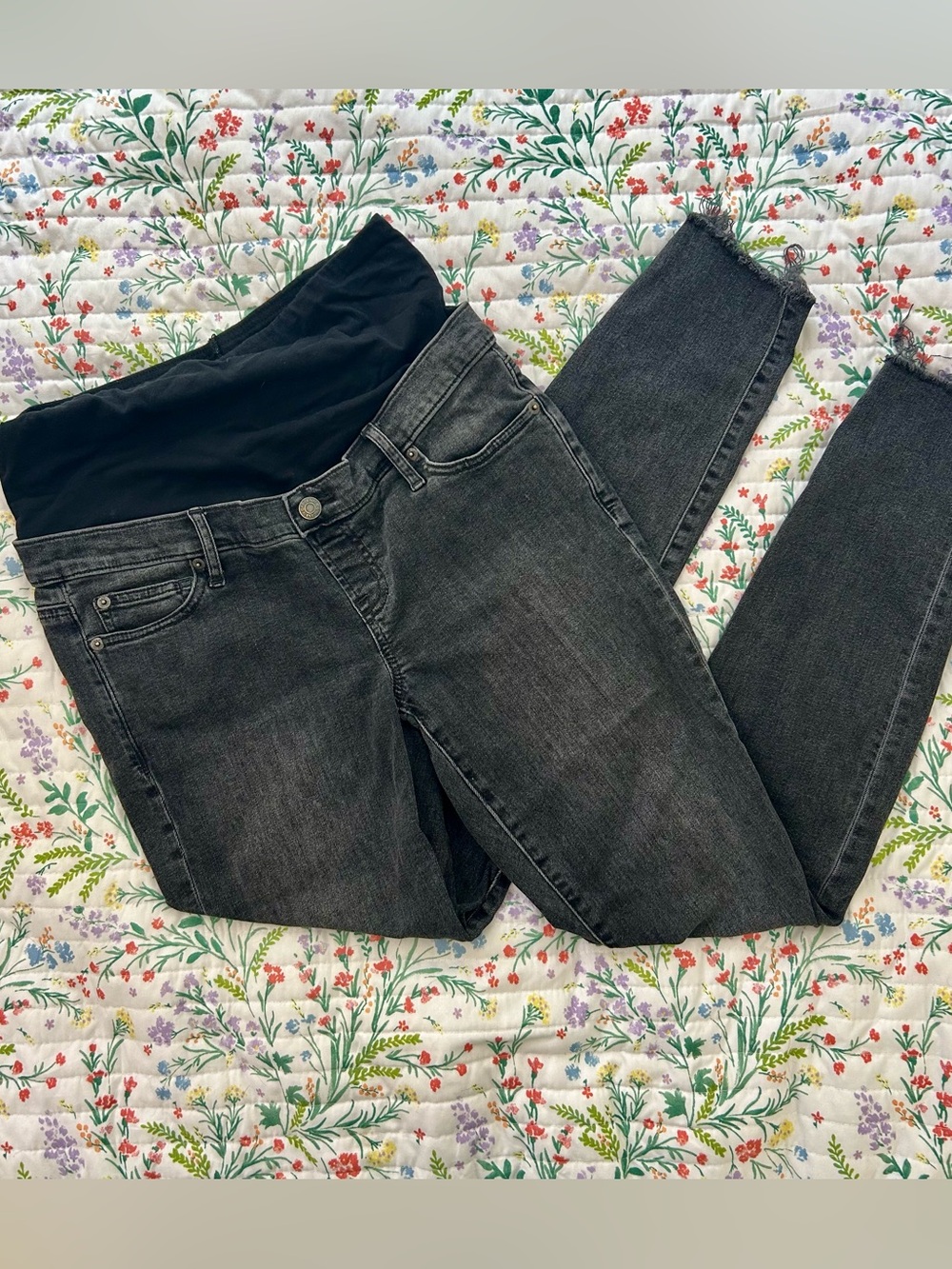 GAP Maternity Black Jean & Denim Jean Bundle - Size 8 Long